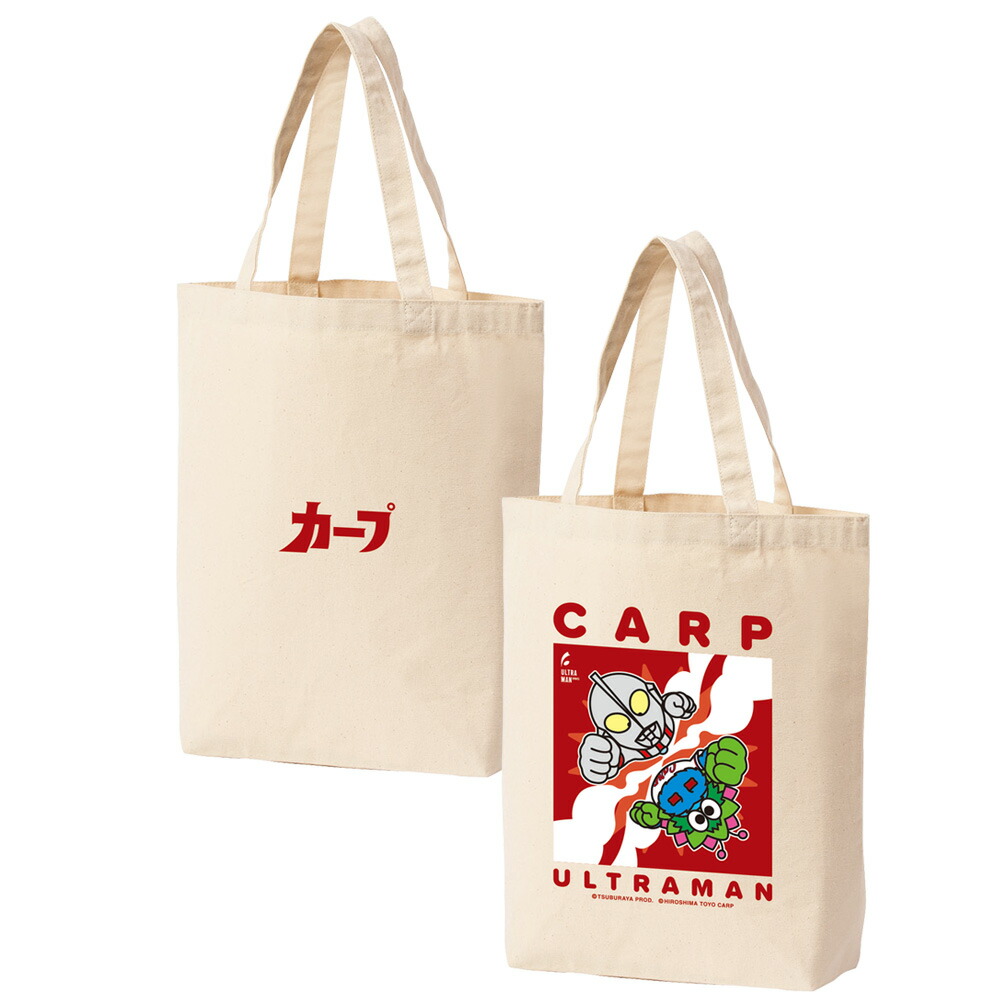 楽天市場】広島東洋カープグッズ ロゴ入りトートバッグ 赤/紺 2024