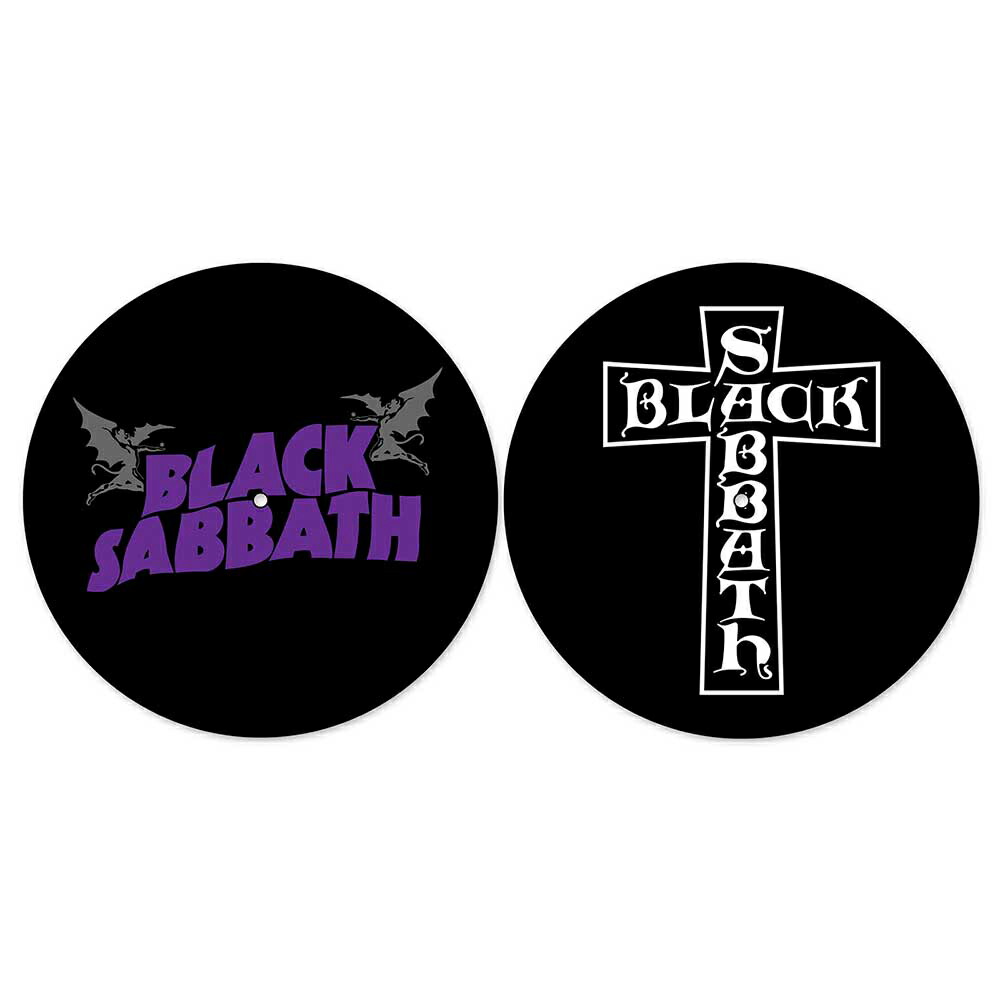 BLACK SABBATH ブラックサバス - Purple Logo & Cross Logo / 2枚セット / スリップマット 【公式 / オフィシャル】