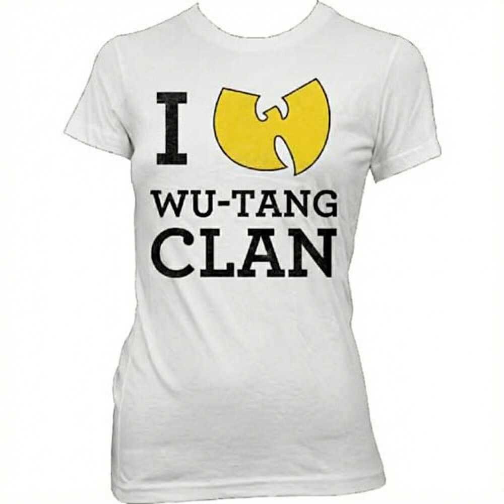 WU-TANG CLAN ウータンクラン (5月 来日 ) - I LOVE WU-TANG CLAN / ヴィンテージ / Tシャツ / レディース 【公式 / オフィシャル】