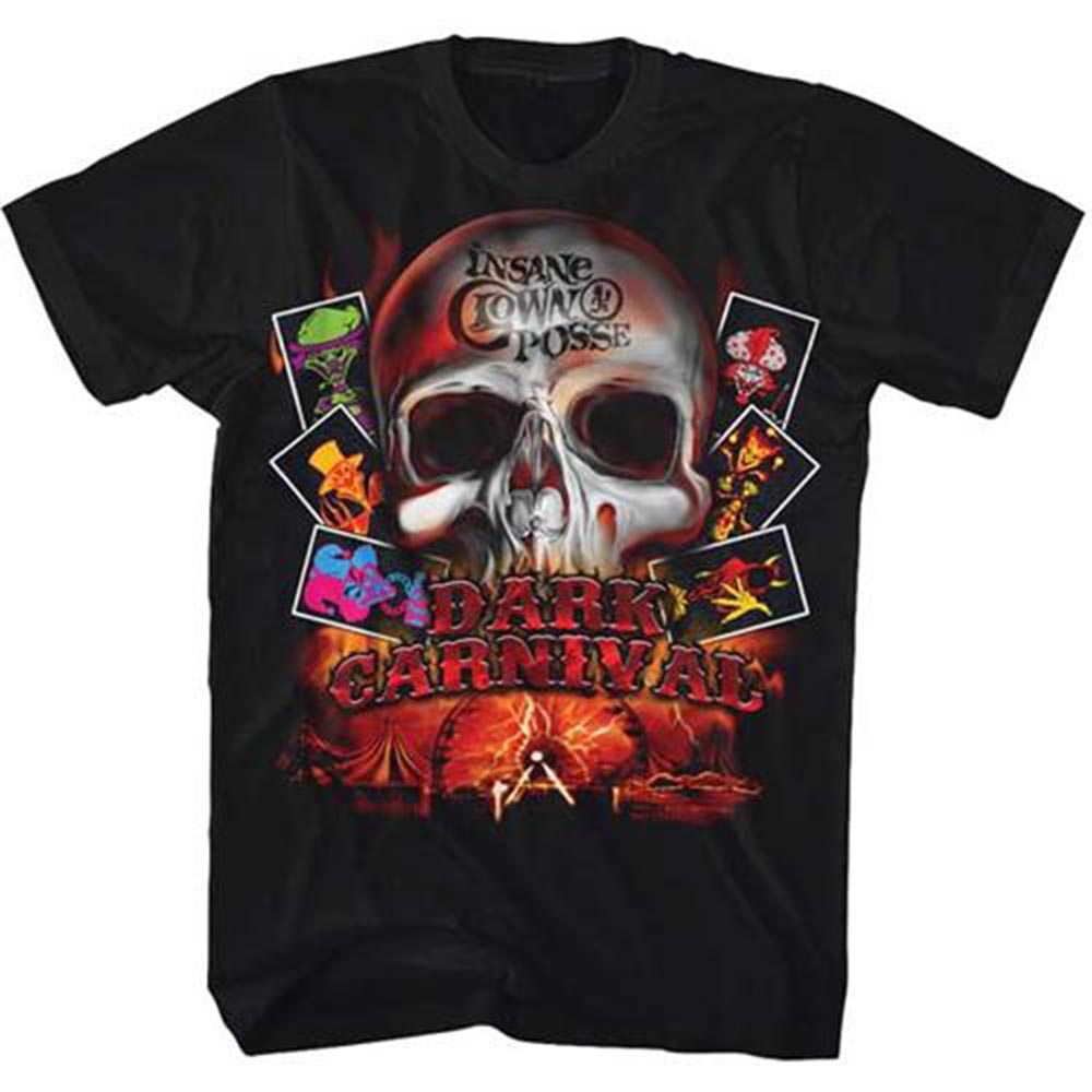 INSANE CLOWN POSSE インセインクラウンポッシー - DARK CARNIVAL SKULL / ヴィンテージ / Tシャツ / メンズ 【公式 / オフィシャル】