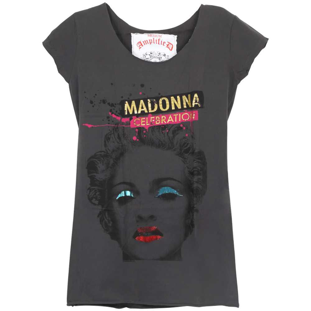 マドンナ 　Celebration　スキニーフィット Tシャツ MADONNA マドンナ Celebration スキニーフィット Tシャツ