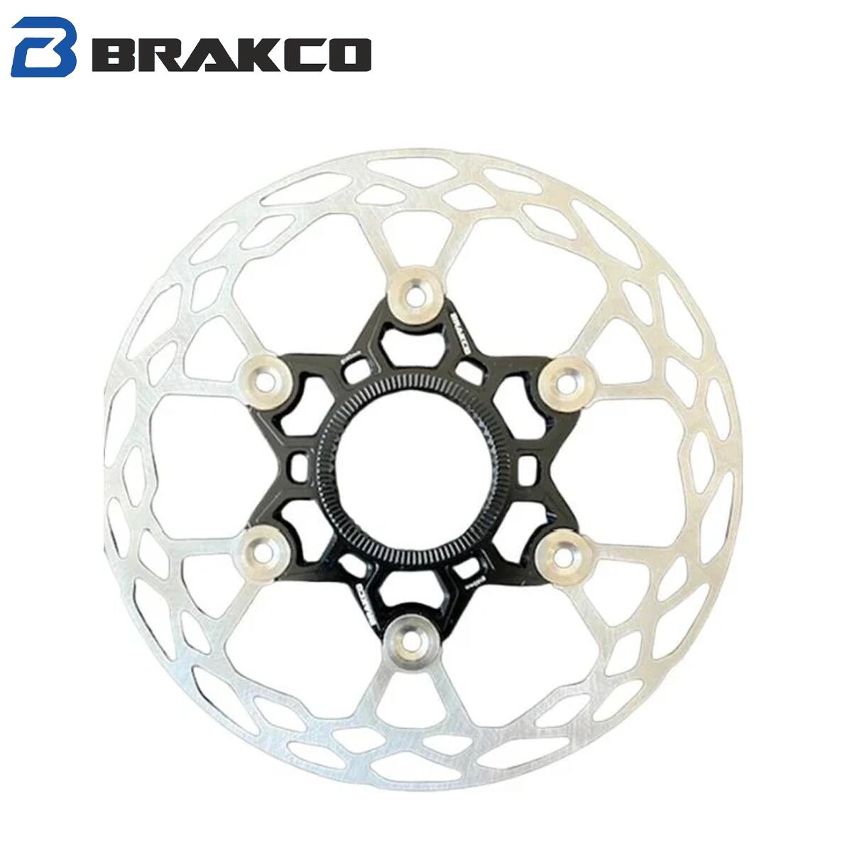 【ランキング受賞商品】 BRAKCO（ブラコ）FRC-20SA Black ステンレス製ライトウェイトロードレーシングディスクローター センターロック 軽量｜ファルコンサイクル