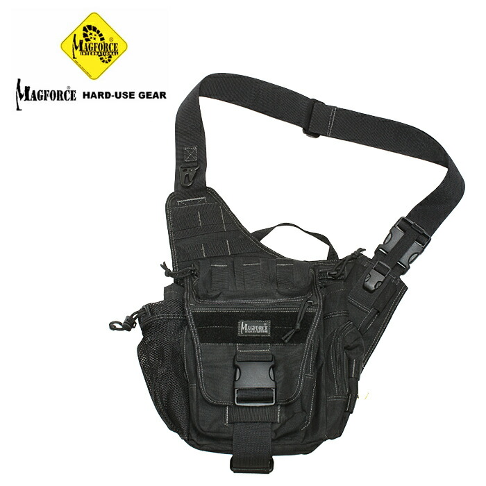 MAGFORCE MF-0411 ジャンボ バーシ 容器に並べる【マグフォース Jumbo Versipack】メンズ ミリタリー 心地好い デイリー若い者 アウトドア 自動二輪車 ツーリング サイクリング 普段使い走り ナイロン 肩先 御徒面子 曲がった たすき掛け ベルクロ メッシュ 旧操作手順