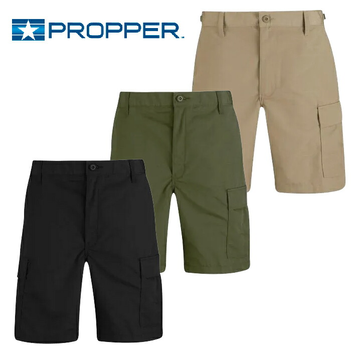 PROPPER BDU SHORTS 〈F5261〉【プロッパー BDU ショートパンツ】メンズ ミリタリー アウトドア カジュアル サバイバルゲーム サバゲ リップストップ ショートカーゴ|PHANTOM