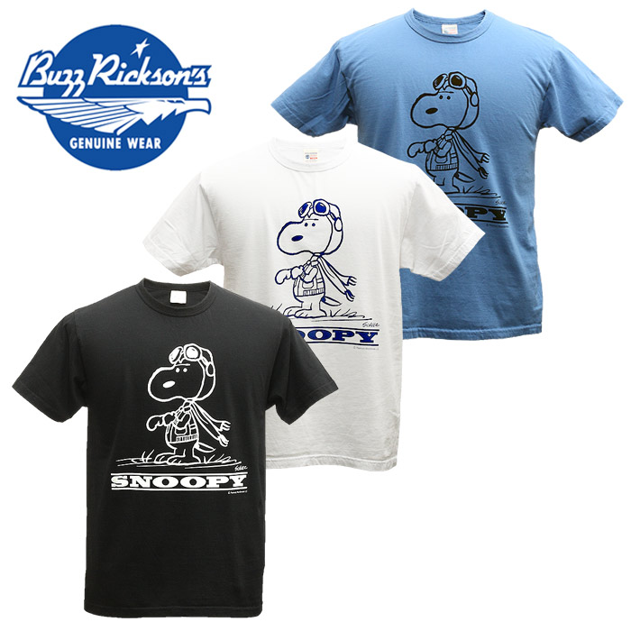 楽天市場 Buzz Rickson S バズリクソンズ Peanuts ピーナッツ Tシャツ スヌーピー Snoopy Br Flying Ace Air Field レッド American Clothing Cream