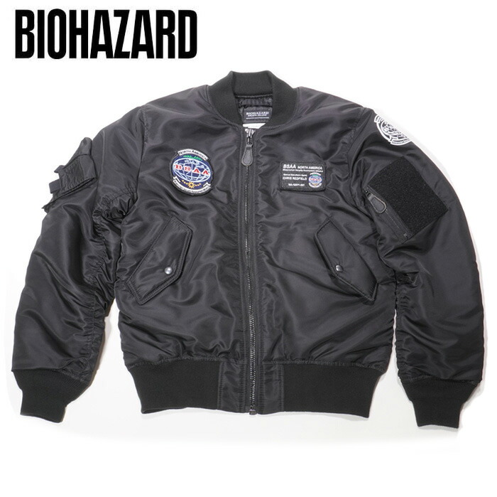 BIOHAZARD DEATH ISLAND BSAA MA-1【バイオハザード BSAA MA-1】CAPCOM カプコン ゲーム スターズ メンズ ミリタリー カジュアル アウトドア RPD ウェスカー クリス レッドフィールド 生化危机 生物危害画像