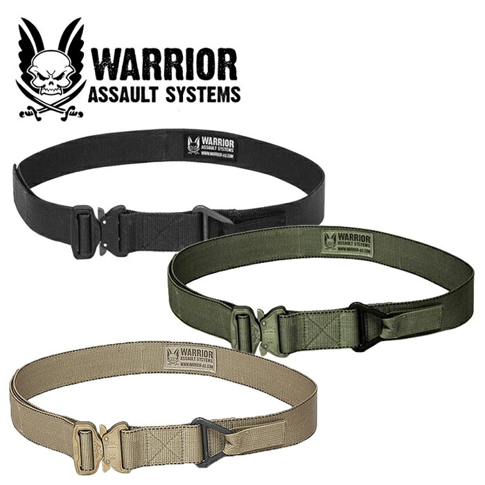 Warrior Assault Systems コブラバックル リガーベルト<br>【ウォーリアーアサルトシステム cobra riggers belt】メンズ ミリタリー アウトドア サバゲ スポーツ シューティング ピストル ナイロン ファステック 無地 ベルクロ 軍物
