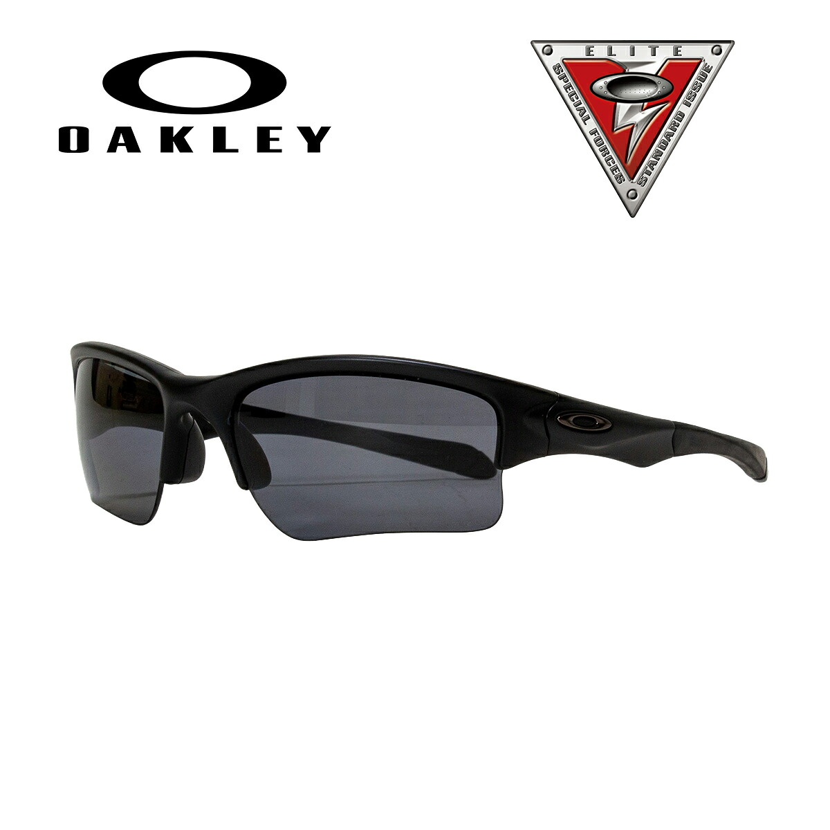 OAKLEY 920006 SI QUARTER JACKET/Frame MATTE BLACK Lens GREY【オークリー 920006 SI クォータージャケット/ フレーム マット ブラック レンズ グレー】メンズ ミリタリー サバイバルゲーム サバゲ アウトドア ドライブ ツーリング ユース向け｜ＰＨＡＮＴＯＭ