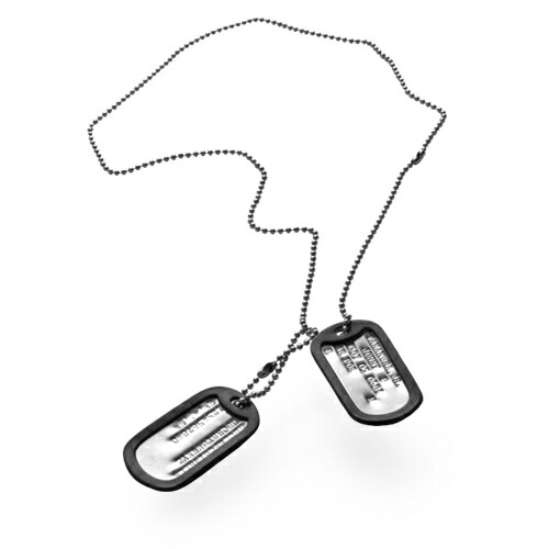 50s 米軍ドッグタグ ネックレス ヴィンテージ 50s 米軍ドッグタグ ネックレス ヴィンテージ MILITARY - 希少 dead