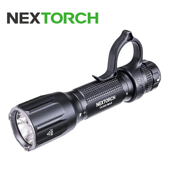 NEXTORCH TA30D MAX Flashlight【ネクストーチ TA30D MAX 閃光電球ともし火】ミリタリー アウトドア サバゲ ハンデともし火 21700リチウムイオンバッテリー USB申し受ける 4000lm 不仕合わせ レスキュー 脈動 防災 申し受ける 山登り CAMP 難民キャンプ 部隊 閃光電球 タクティカル