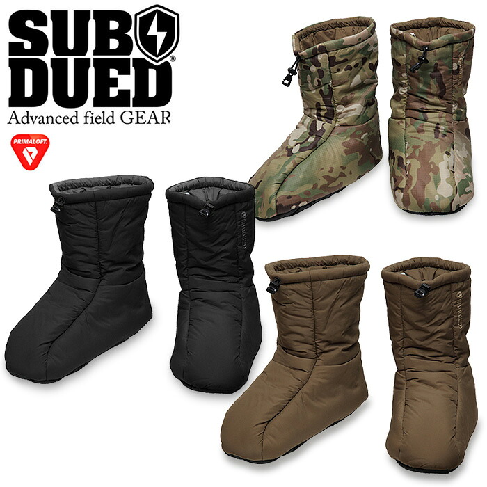SUBDUED ユピック 靴下 GEN-II【サブデュード YUPIK SOCKS 第二時人】メンズ ミリタリー アウトドア 難民キャンプ 山登り 天幕 車中泊 車載用 防災 リビング DWR ナイロン ポリエステル Primaloft プリマ屋根裏部屋 テフロン産業 防寒 保温 撥水 フットウェア 変装 家鴨 無地
