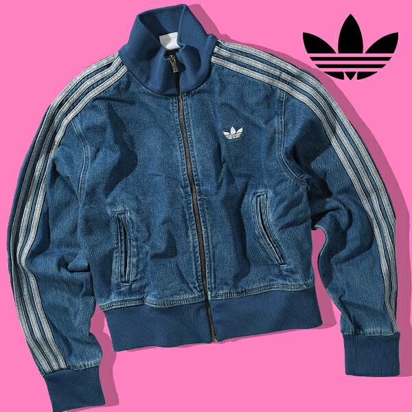 送料無料 アディダス デニム ショート丈 レディース トラックジャケット adidas DENIM TT アディカラー トラックトップ ジャケット ORIGINALS オリジナルス KSP74 KSR54 SD337