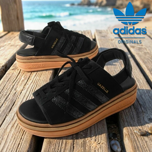 2026春夏新作 送料無料 アディダス メンズ 厚底 サンダル adidas GAZELLE BOLD SANDAL W ガゼル バックストラップ ビーチ ORIGINALS オリジナルス HQ4688