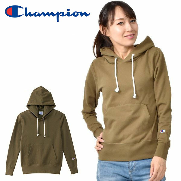 楽天市場 長袖 プルオーバー パーカー チャンピオン Champion レディース ウィメンズ プルオーバースウェットパーカー 無地 裏毛 トレーナー スウェット スエット オリーブ 25 Off Cw K108 Ray Green