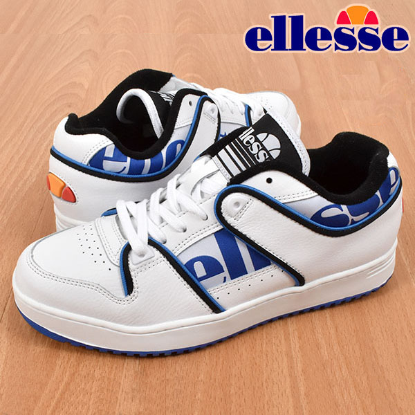 時間指定不可 楽天市場 送料無料 ロウカット スニーカー Ellesse エレッセ Assist Low アシスト ロウ メンズ ホワイト ブルー Efh0121 シューズ Ray Green 肌触りがいい Lexusoman Com