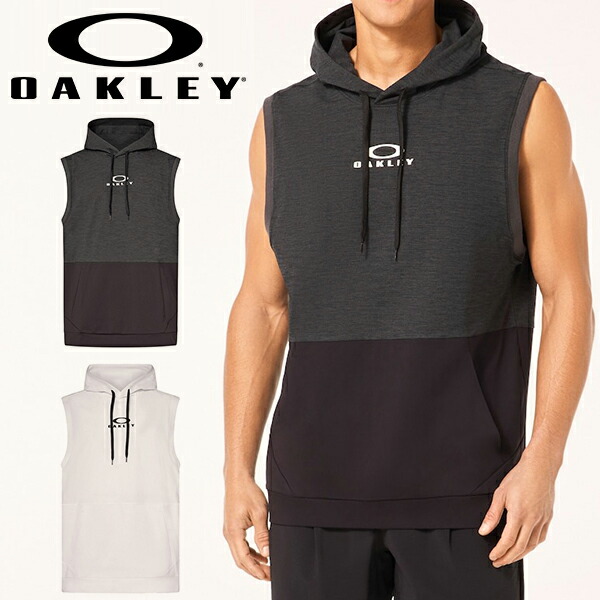OAKLEY 2025春夏限定 ノースリーブフーディ×ハーフパンツ サイズＸＬ 5dmfoa407613-1.jpg