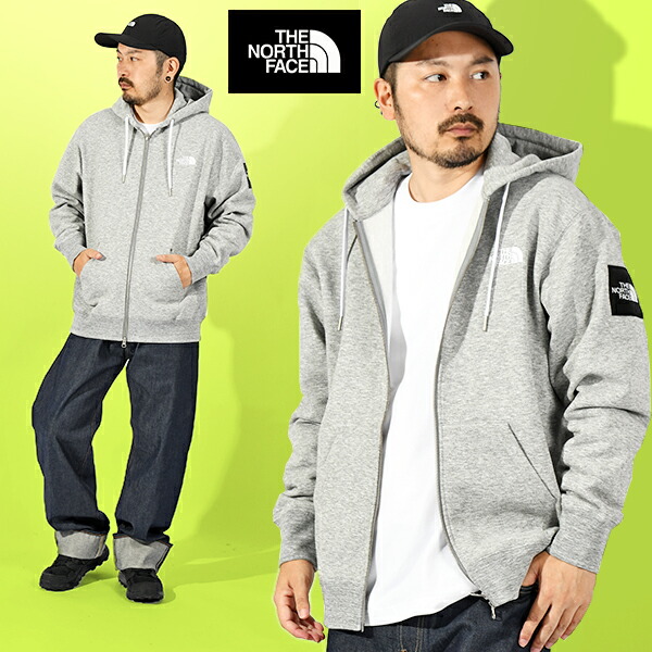 ノースフェイス スクエアロゴ フルジップパーカー グレー XL NT11952 Amazon.co.jp: [ザノースフェイス] スクエアロゴフルジップ ユニ