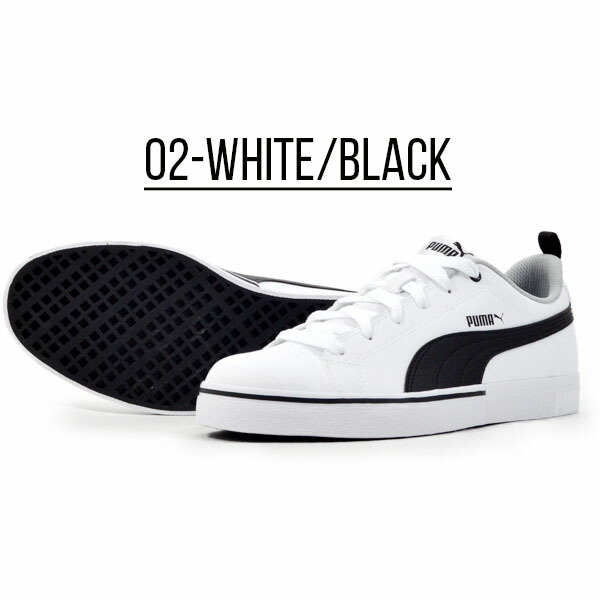 楽天市場 送料無料 スニーカー プーマ Puma メンズ ブレーク ポイント Vulc シューズ 靴 ローカット 学校 通学 白 黒 ホワイト ブラック 21春新色 Ray Green