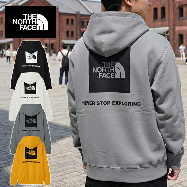 送料無料 ノースフェイス パーカー 裏毛 スウェット メンズ レディース THE NORTH FACE Back Square Logo Hoodie バック スクエア ロゴ フーディー プルオーバー NT62533｜Ray Green