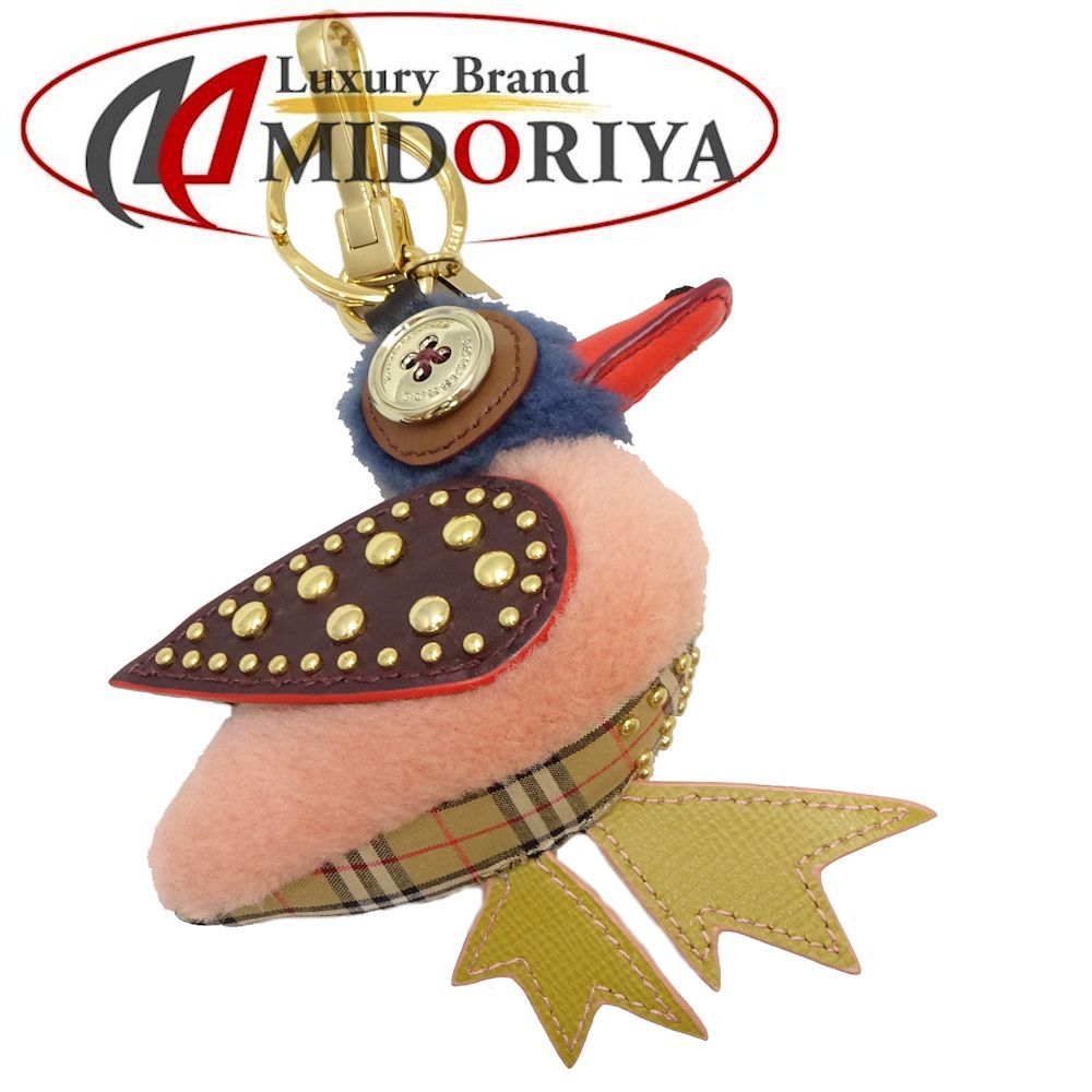流行に 3万円offクーポン バーバリー Burberry バッグチャーム カモモチーフ キーホルダー ピンク ベージュ 0416 中古 即納最大半額 Scorapedia Lemsiclb Org