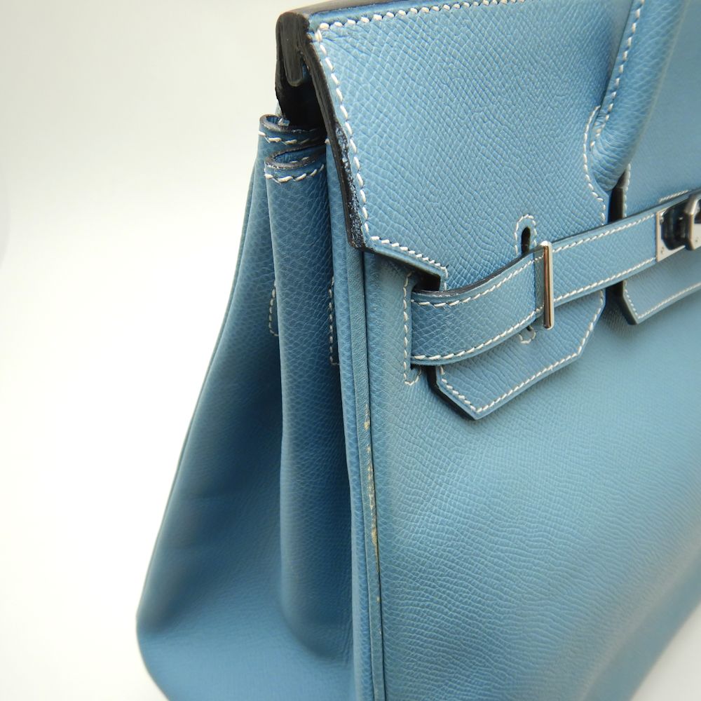 ポイント3倍 エルメス Hermes オータクロア32 ヴォーエプソン ブルージーン ハンドバッグ 中古 Melillimona Com