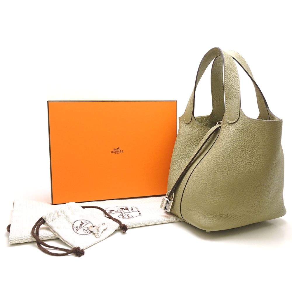 楽天市場 エルメス Hermes 0562ck91 ピコタンロックpm トリヨンクレマンス セージ ハンドバッグ トート 中古 Luxury Brand ミドリヤ楽天市場店