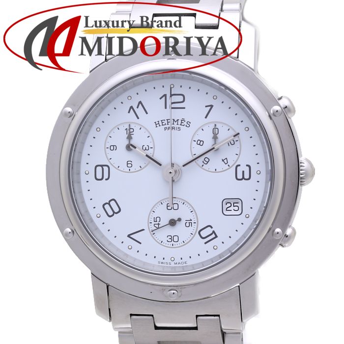ポイント3倍 エルメス クリッパー クロノグラフ Cl1 910 131 仕上げ済 電池交換済 旧型 メンズ 371 中古 腕時計 Altamisa Mx