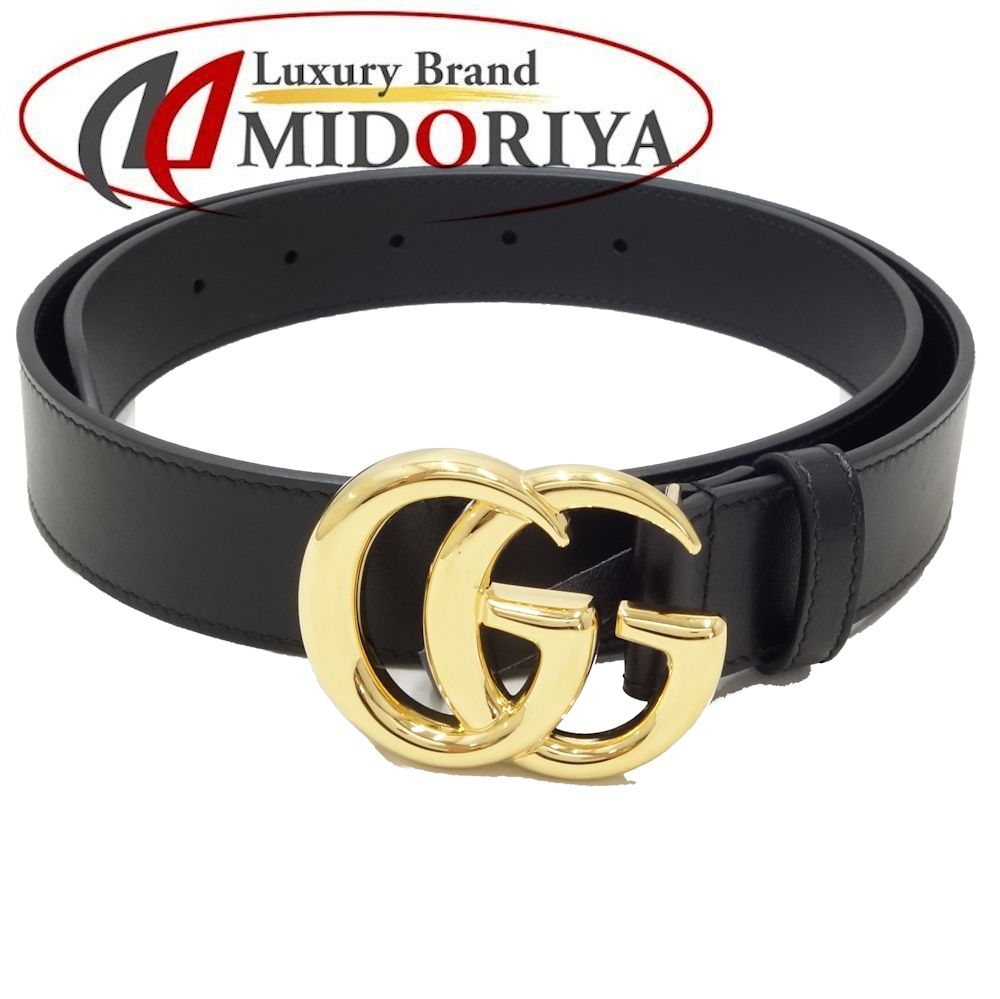 5万サークルoff引き換え証 グッチ Gucci 三尺帯 Ggマーモント ダブルg 革 黒 414516 080524 中古 Musiciantuts Com