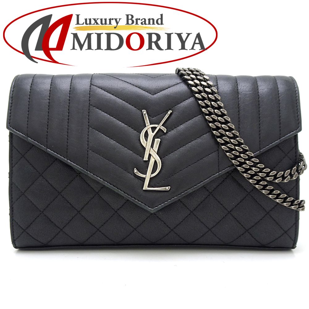 【楽天市場】サンローラン SAINT LAURENT PARIS YSL 137473 チェーンウォレット レザー 黒 ブラック/151264 ...