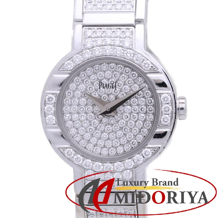 PIAGET ピアジェ ポロ ミニ【電池交換/磨き済】750WG 全面ダイヤモンド G0A32035 P10430 レディース /38337 【中古】 腕時計