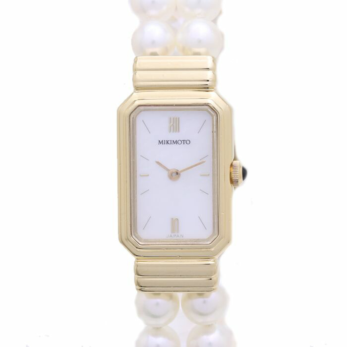 ミキモト MIKIMOTO パールウォッチ NS-1020PF レディース ゴールド 