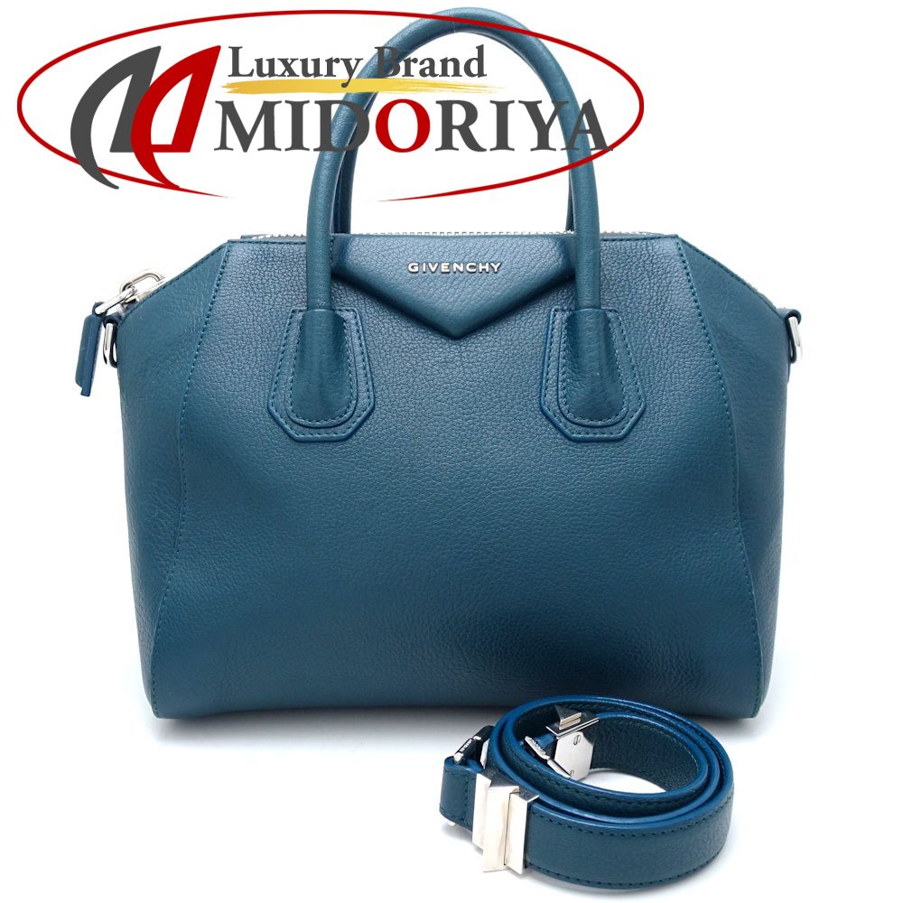 今日だけ値下げ美品ネイビー系 アンティゴナ ミディアム バッグ GIVENCHY 今日だけ値下げ美品ネイビー系 アンティゴナ ミディアム バッグ