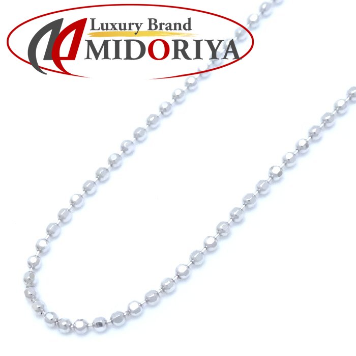 楽天市場】ボールチェーン Y字 ネックレス K18WG ホワイトゴールド