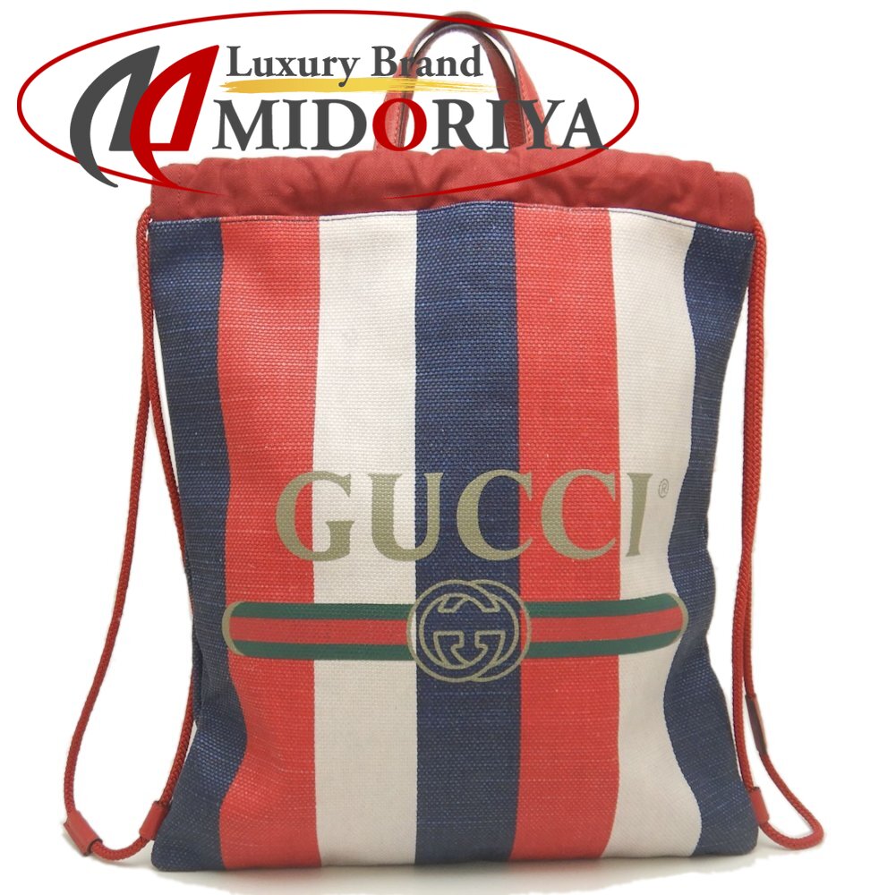 GUCCI★グッチ★レザードローストリング★プリント2way巾着リュック 楽天市場】GUCCI グッチ グッチプリント ドローストリング