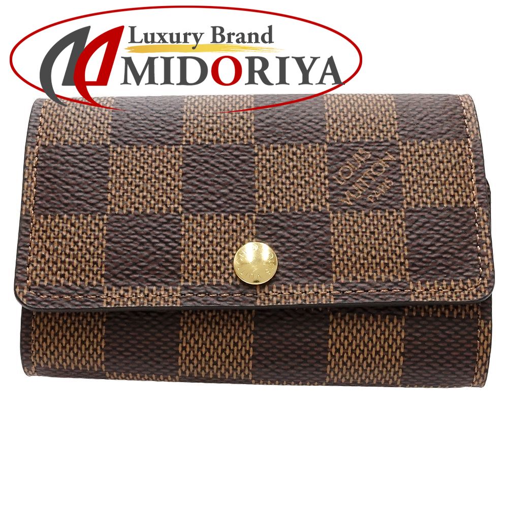 【楽天市場】LOUIS VUITTON ルイヴィトン ダミエ キーケース N62630 ミュルティクレ6 エベヌ/180919【中古 ...