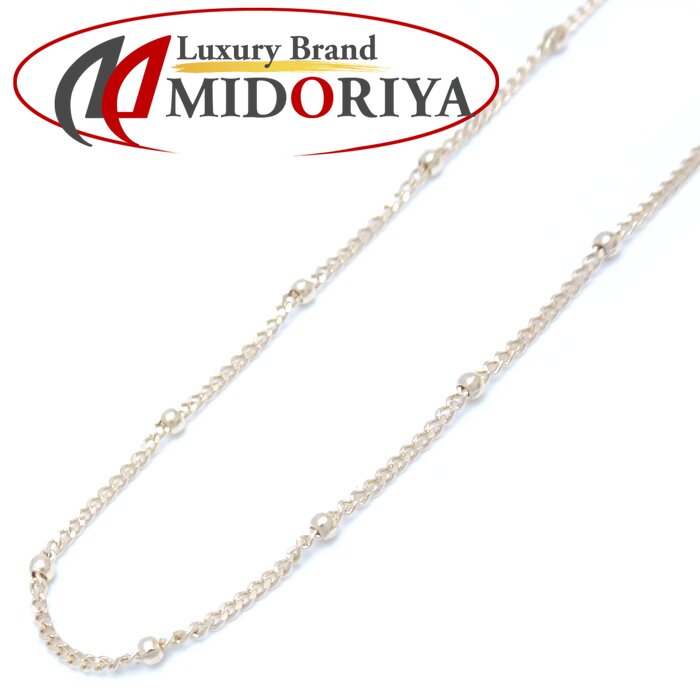 楽天市場】ボールチェーン Y字 ネックレス K18WG ホワイトゴールド