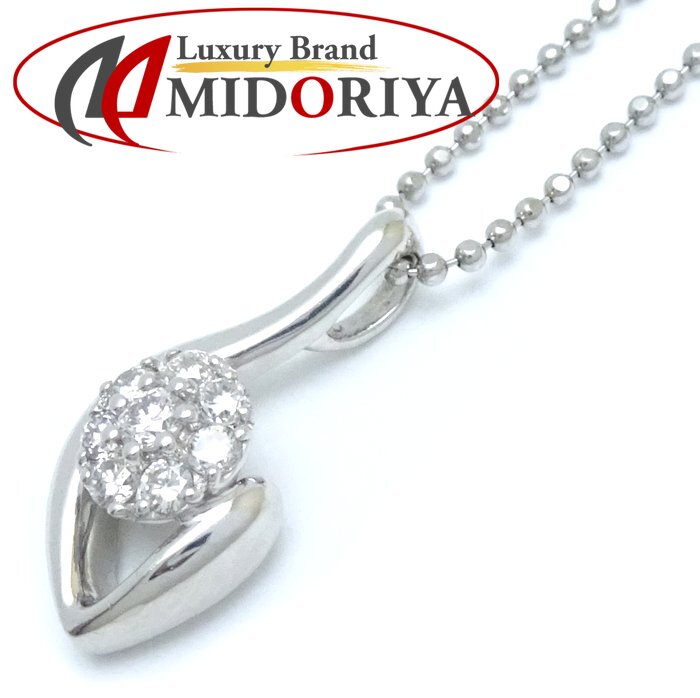 ダイヤモンド ネックレス ダイヤモンド0.30ct Pt900プラチナxPt850プラチナ /75979【中古】【FJ】