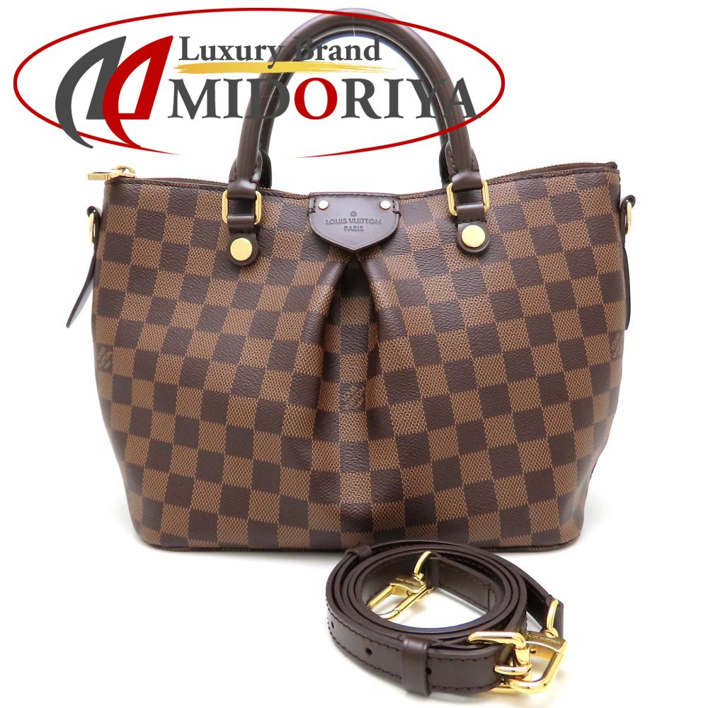 【楽天市場】LOUIS VUITTON ルイヴィトン ダミエ シエナPM N41545 2WAY ハンドバッグ USA エベヌ ブラウン ...