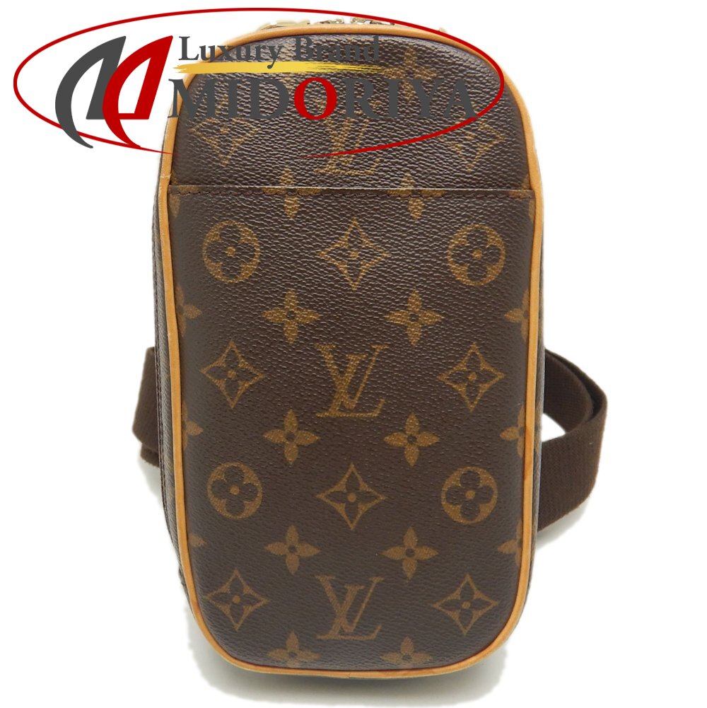LOUIS VUITTON ルイヴィトン モノグラム ポシェットガンジュ M51870 上半身御徒面子 赤銅色/252618【中古】