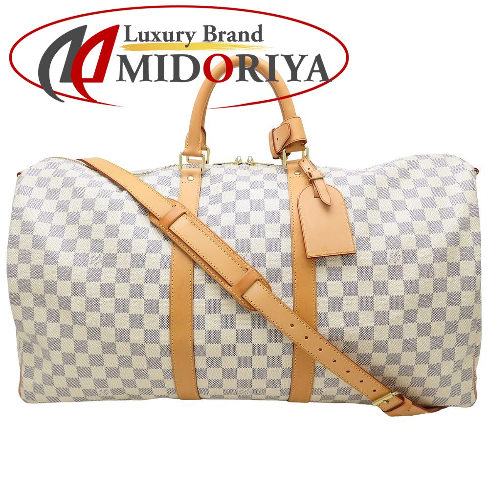 ルイ・ヴィトン　ブルーグレー ダミエパターン ボストンバッグ ルイ・ヴィトン ブルーグレー ダミエパターン ボストンバッグ