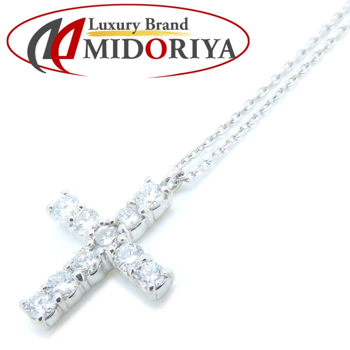 VENDOME ヴァンドーム ダイヤモンド クロス ネックレス ダイヤモンド0.50ct Pt900プラチナ xPt850プラチナ /293816【中古】【BJ】|Luxury Brand ミドリヤ店