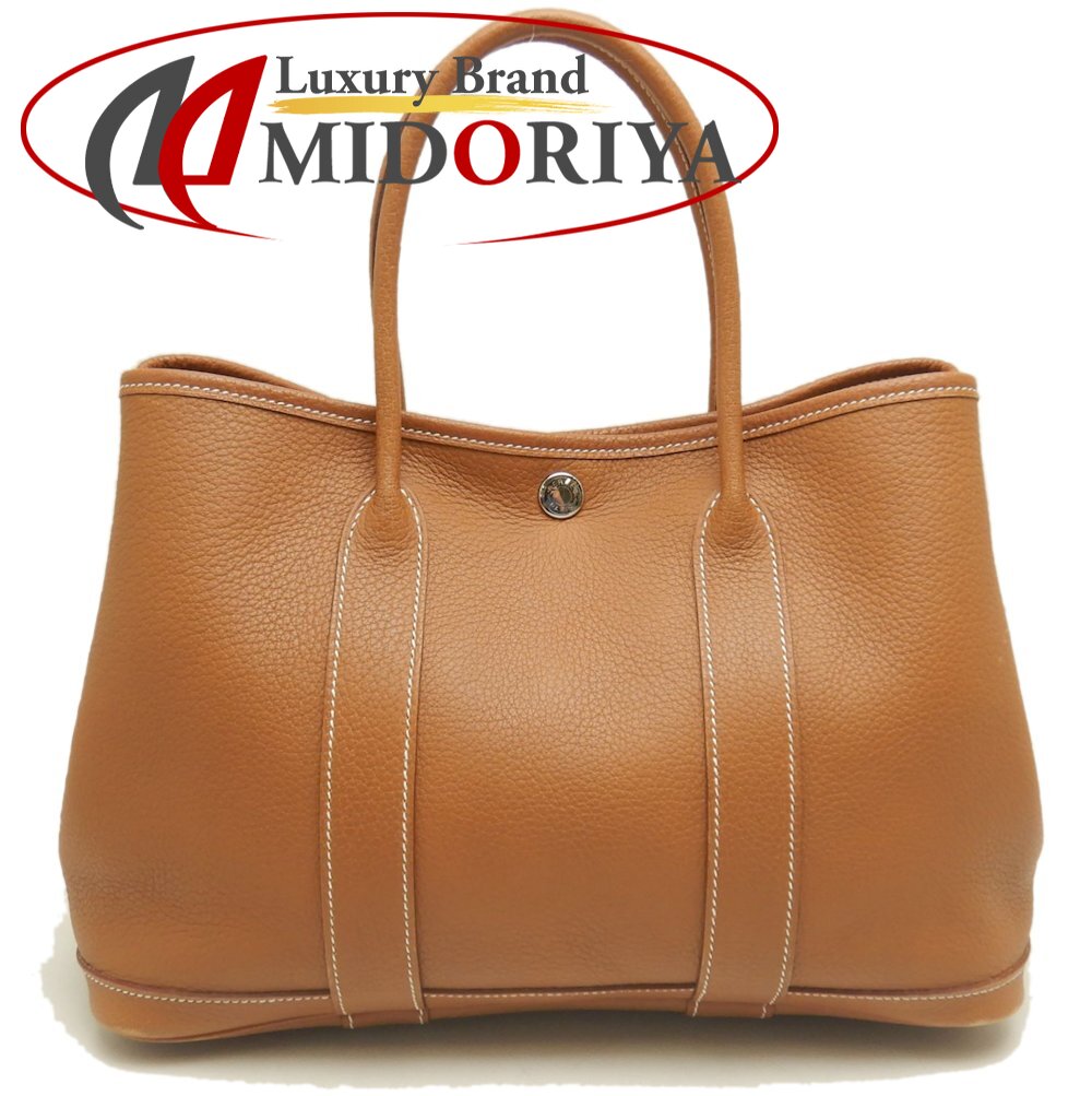 HERMES エルメス ガーデンパーティTPM ハンドバッグ ネゴンダ ゴールド/252920【中古】 224,000円