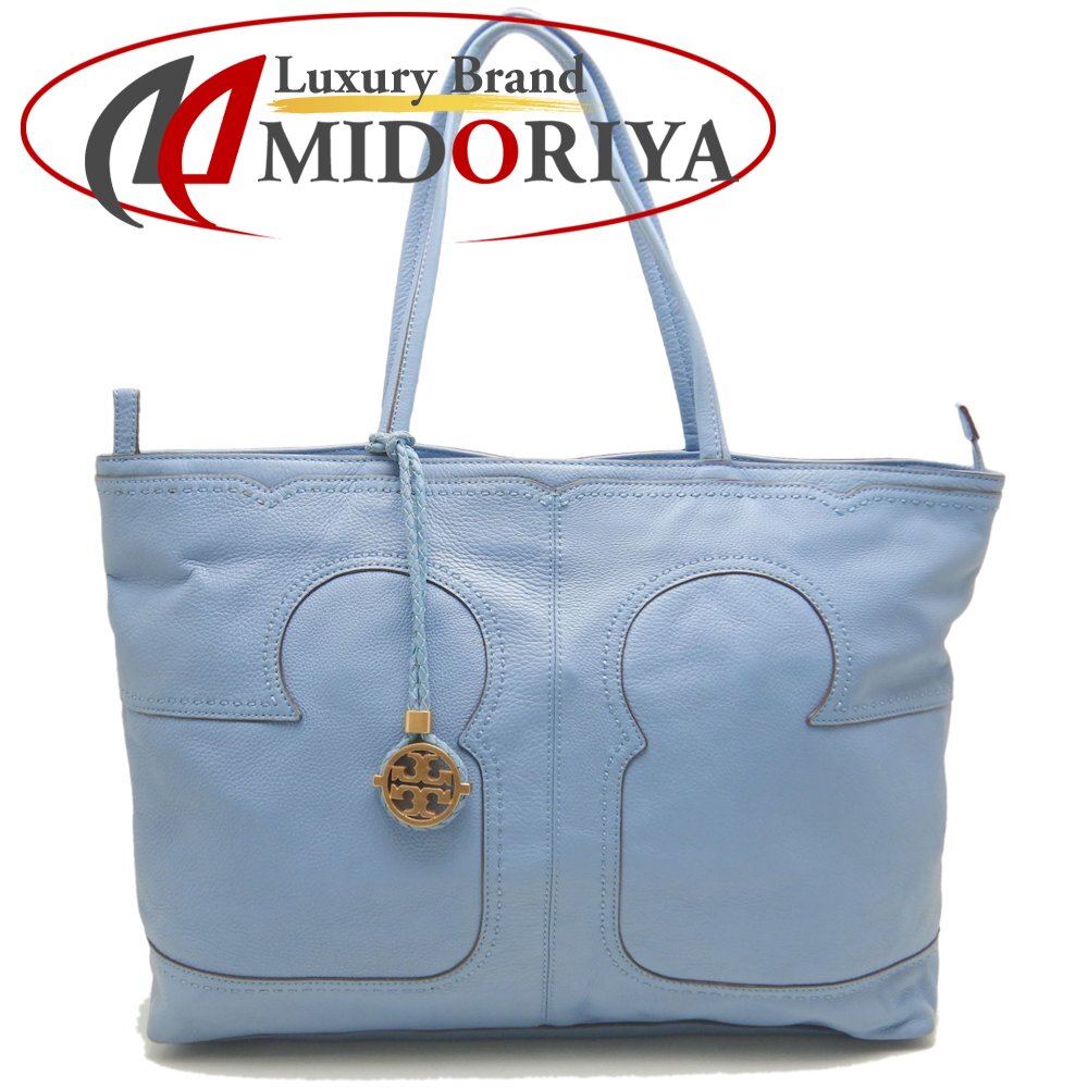 楽天市場】TORY BURCH 2WAYバッグ レザー キャンバス ネイビー