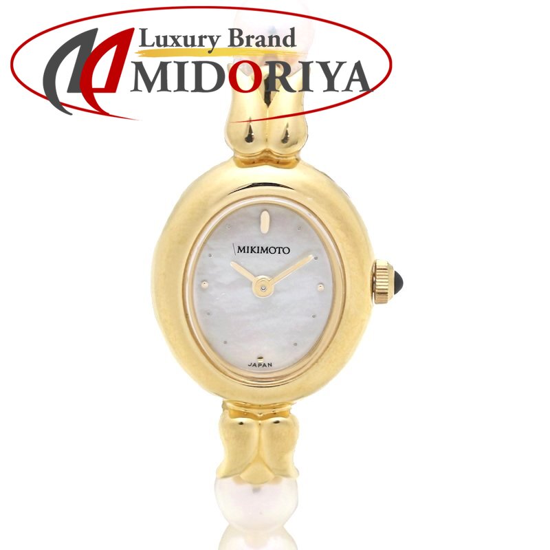 ⚠️週末セール！【ミキモト】腕時計　アイボリー　二連 　稼働 ⚠️週末セール！【ミキモト】腕時計 アイボリー 二連 稼働