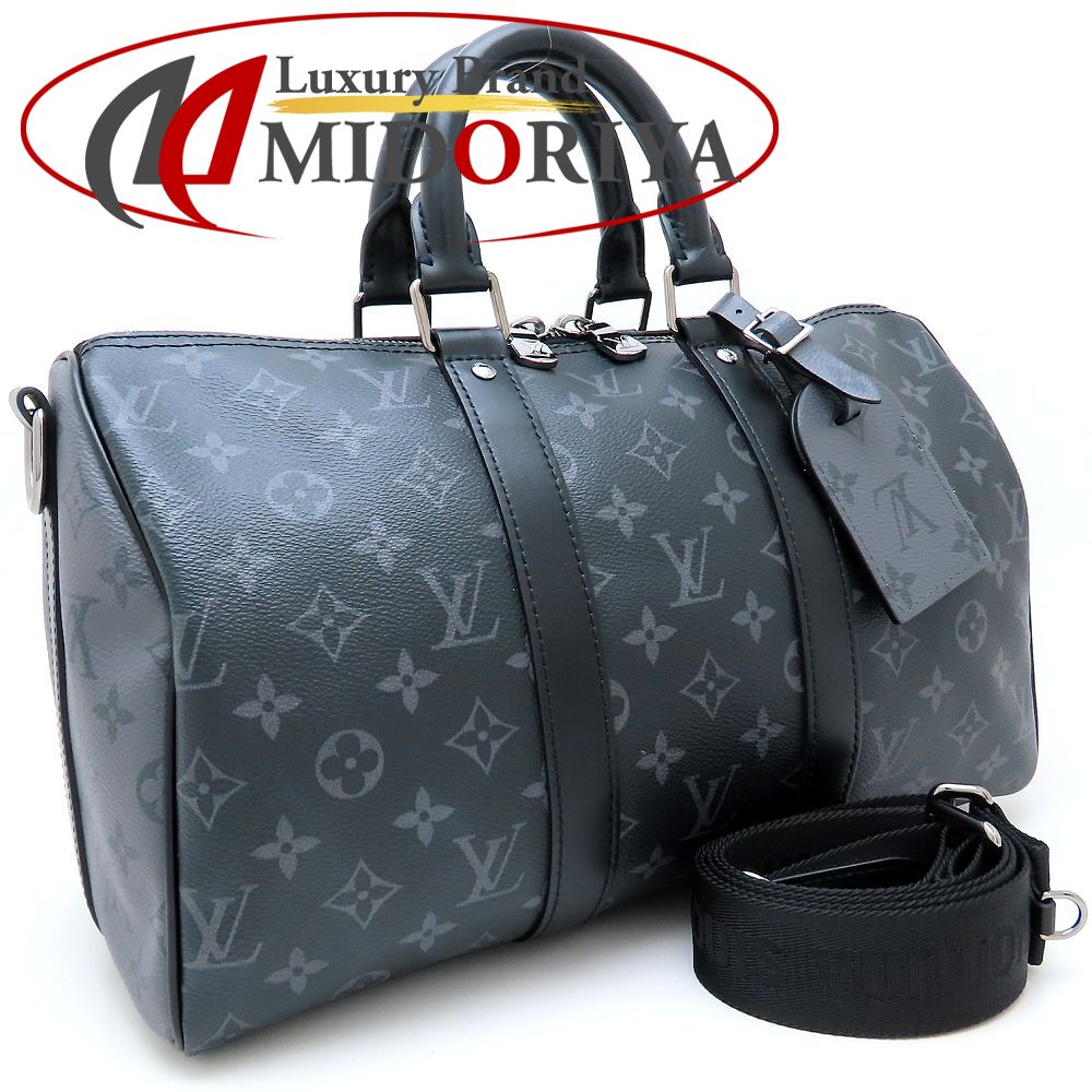 LOUIS VUITTON ルイヴィトン モノグラム 星食 キーポル・バンドリエール35 M46655 ボストンバッグ 黒いこと メンズ /352692【中古】