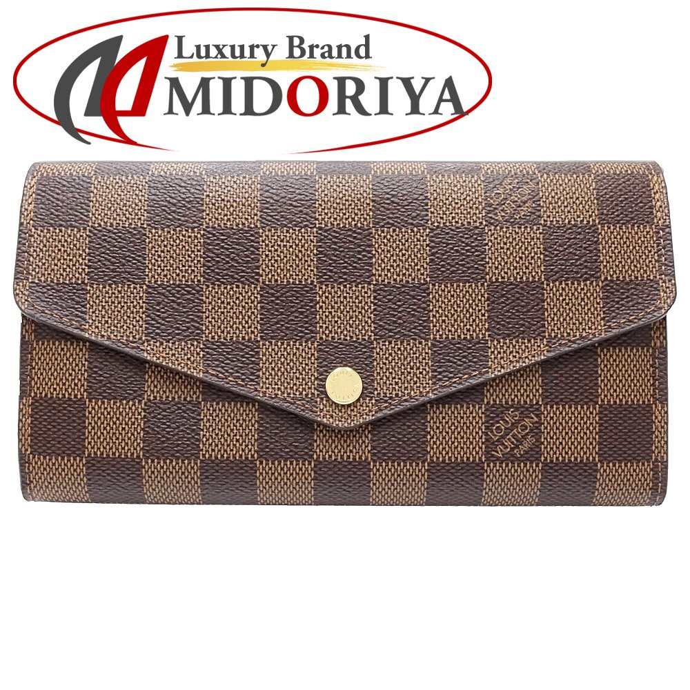 ルイヴィトン アズール ポルトフォイユ サラ 長財布 LOUIS VUITTON 中古 ルイヴィトン ポルトフォイユ・サラ ダミエ