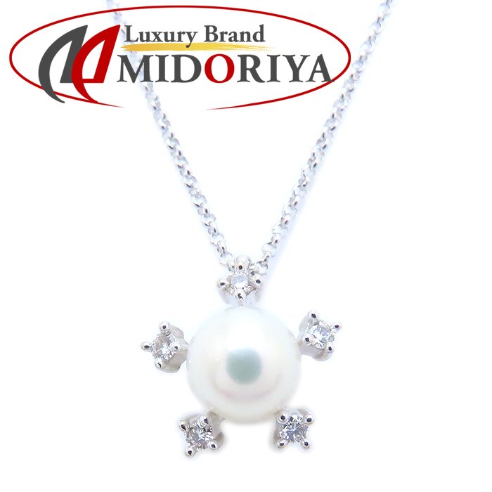 楽天市場】TASAKI タサキ 一粒パールネックレス WG×ダイヤ 真珠：9mm