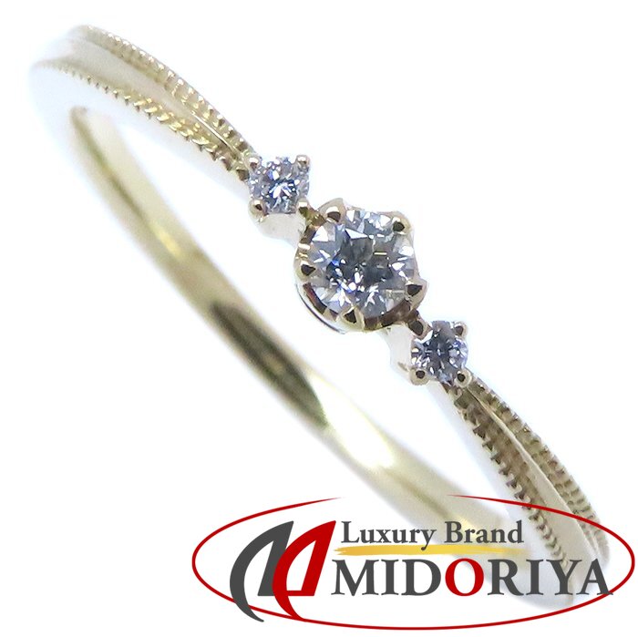 festaria フェスタリア ダイヤモンド リング 指輪 Wish upon a star ダイヤモンド0.054ct/0.01ct 13号 K18YG イエローゴールド レディース /294455【中古】【BJ】