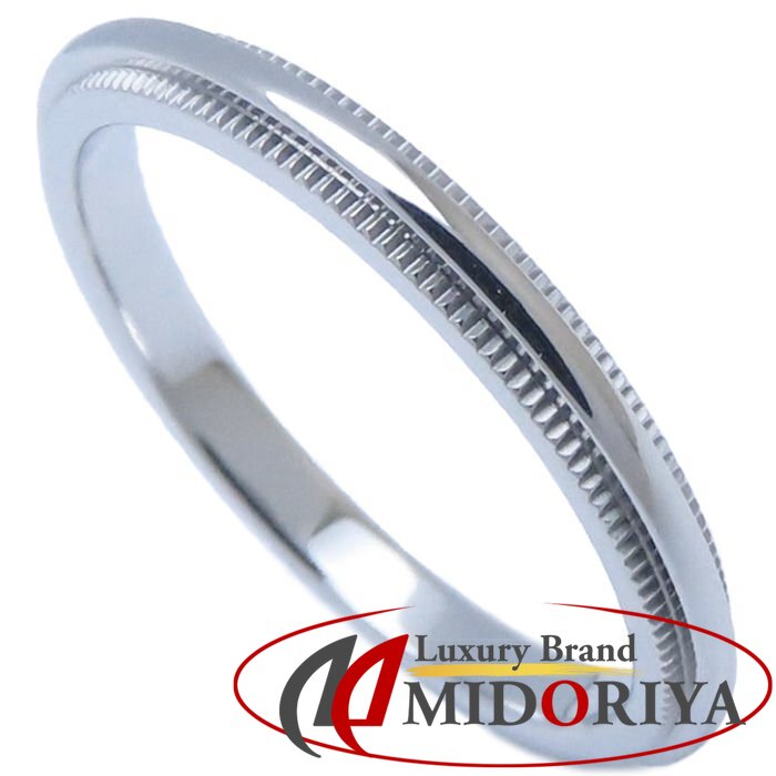 楽天市場】ティファニー ペアリング・指輪 ミルグレイン Pt950/K18YG