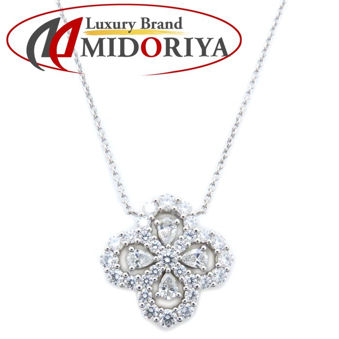 HARRY WINSTON ハリーウィンストン ループ フルモチーフ ネックレス スモール ダイヤモンド Pt950プラチナ レディース PEDPRPSML4C/294587【中古】【BJ】